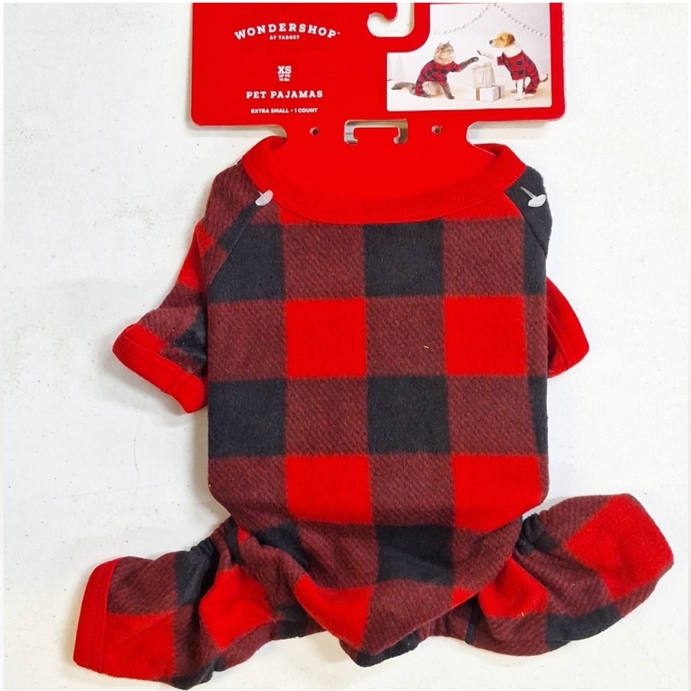 NEW Wondershop Buffalo Plaid Pet Pajamas - Picture 2 of 10